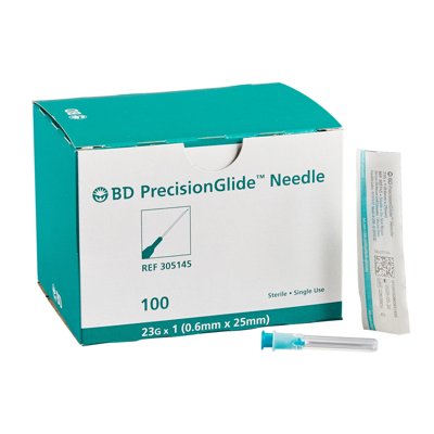 NDC PrecisionGlide™ Hypodermic Needles with Regular Bevel, Sterile