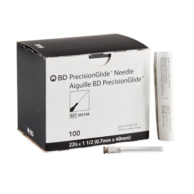 NDC PrecisionGlide™ Hypodermic Needles with Regular Bevel, Sterile