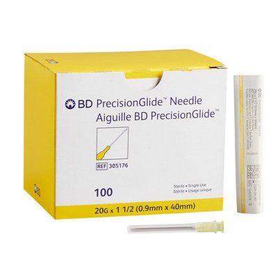 NDC PrecisionGlide™ Hypodermic Needles with Regular Bevel, Sterile