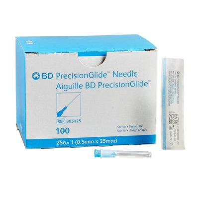 NDC PrecisionGlide™ Hypodermic Needles with Regular Bevel, Sterile