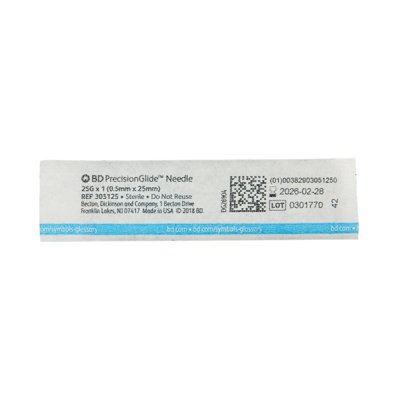 NDC PrecisionGlide™ Hypodermic Needles with Regular Bevel, Sterile