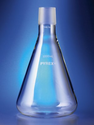 PYREX® 40/35 Standard Taper Joint Erlenmeyer Flasks, No Tubulation