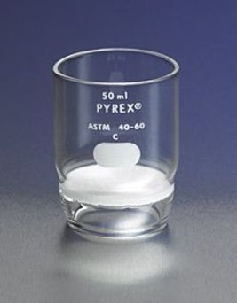 Corning PYREX® High Form Gooch Crucible with Fritted Disc, 30 - 50mL