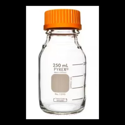 Corning PYREX® Round Media Storage Bottles, Screw Cap