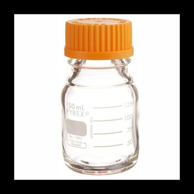 Corning PYREX® Round Media Storage Bottles, Screw Cap