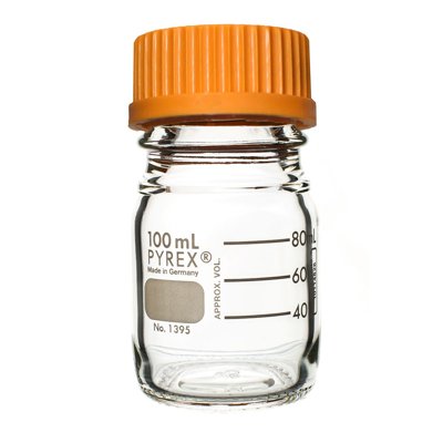 Corning PYREX® Round Media Storage Bottles, Screw Cap