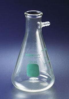 PYREXPLUS© Coated Heavy Wall Filtering Flasks, Sidearm Tubulation