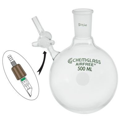 Single-Neck Reaction Flasks, Airfree, Schlenk