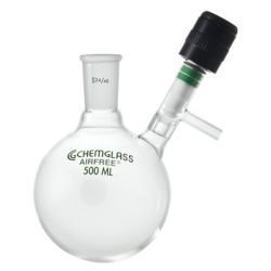 Single-Neck Reaction Flasks with Valve, Airfree, Schlenk
