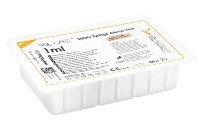 Sol-Millennium Sol-Care™ Safety Syringes with Allergy Trays