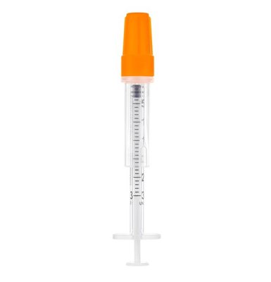 Sol-Millennium Sol-Guard™ Insulin Safety Syringes with Fixed Needles