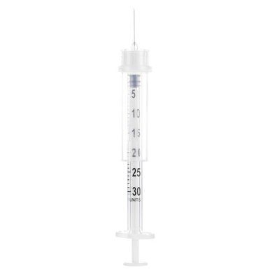 Sol-Guard™ Insulin Safety Syringes with Fixed Needles