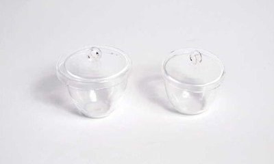Tall Form Glass Crucibles and Lids
