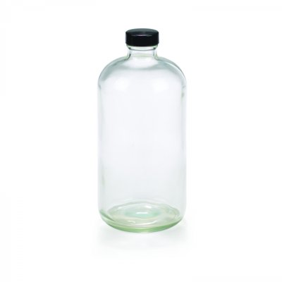 WHEATON® Glass Safety Coated Boston Round Bottles