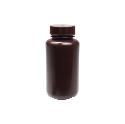 United Scientific Wide Mouth Amber HDPE Reagent Bottles
