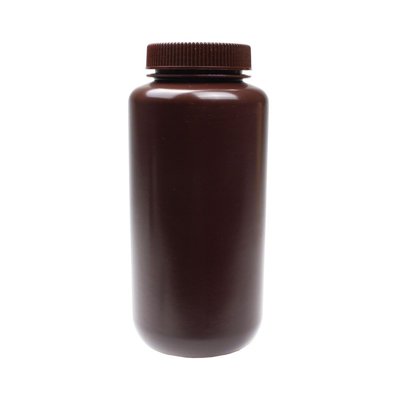 Wide Mouth Amber HDPE Reagent Bottles