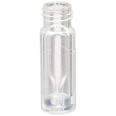 JG Finneran Associates 100µL Limited Volume Standard Opening Screw Thread Polypropylene Vials, Glass Insert