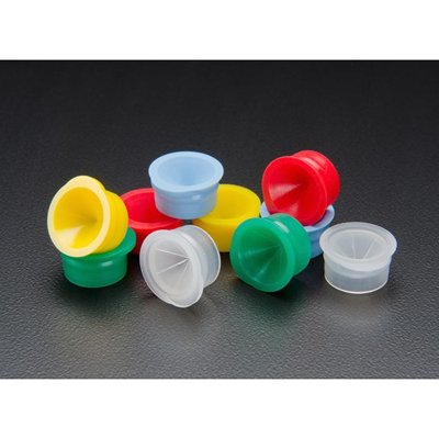 15mm, Polyethylene Conical and Flat Top Snap Plugs with Starburst