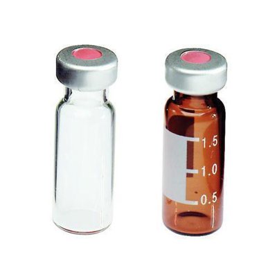 2 mL Crimp-Top Wide Opening Clear Vials, Pre-crimped