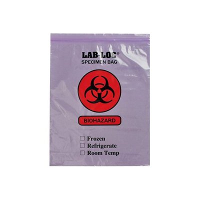 Elkay Plastics 2-Wall Lab-Loc® Specimen Transfer Bags