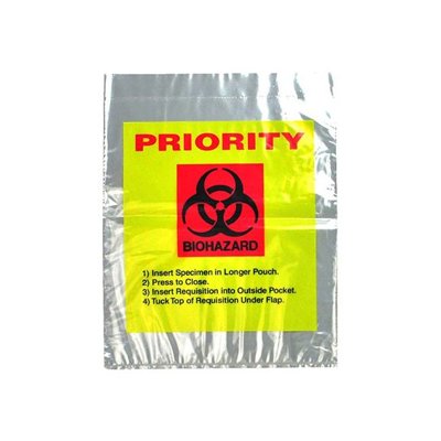 Elkay Plastics 3-Wall Lab-Loc® Specimen Transfer Bags