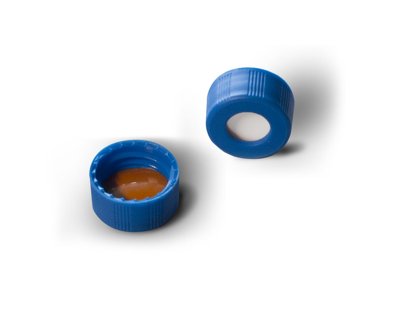 9 mm R.A.M. Ribbed Blue Closures