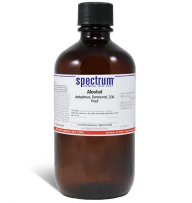 Spectrum Chemical Alcohol, Anhydrous, Denatured, 200 Proof