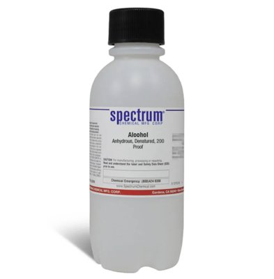 Spectrum Chemical Alcohol, Anhydrous, Denatured, 200 Proof