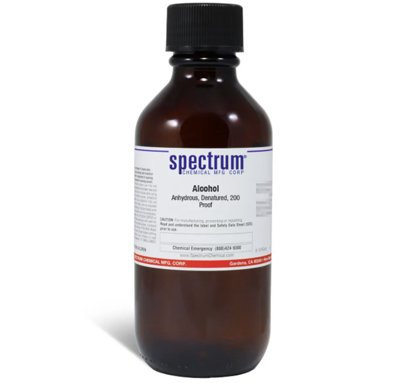 Spectrum Chemical Alcohol, Anhydrous, Denatured, 200 Proof