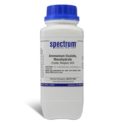 Spectrum Chemical Ammonium Oxalate, Monohydrate, Crystal, Reagent, ACS