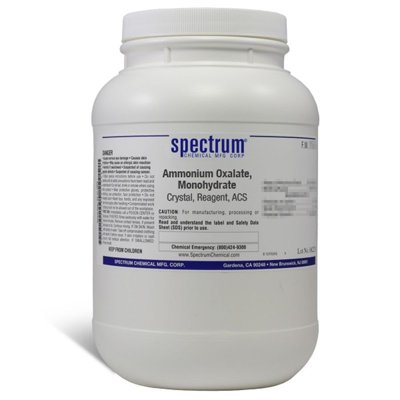 Spectrum Chemical Ammonium Oxalate, Monohydrate, Crystal, Reagent, ACS