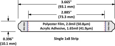 Excel Scientific EZcap™ 1x8 PCR FilmStrips™