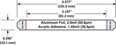 Excel Scientific Ezcap™ 1x8 PCR FoilStrips™