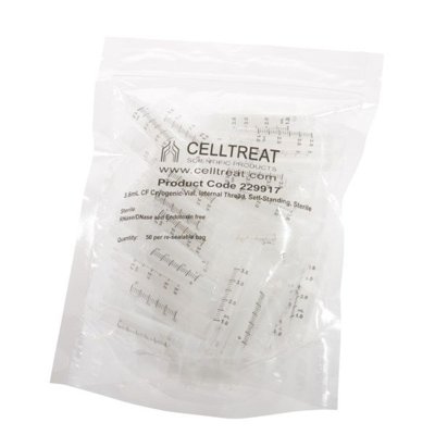 CELLTREAT Freeze Self-Standing Cryogenic Vials, Internal Thread