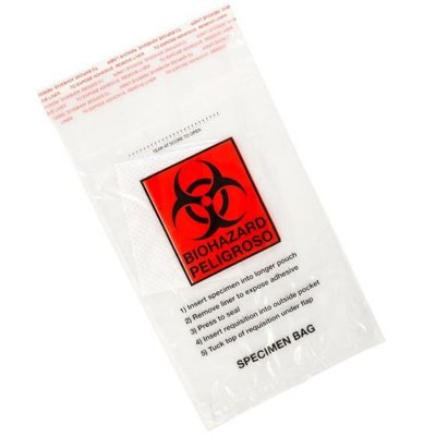 Globe Scientific Glue Closure Specimen Bags