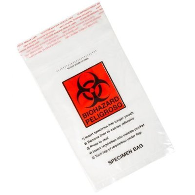 Globe Scientific Glue Closure Specimen Bags