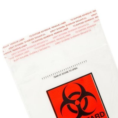 Globe Scientific Glue Closure Specimen Bags