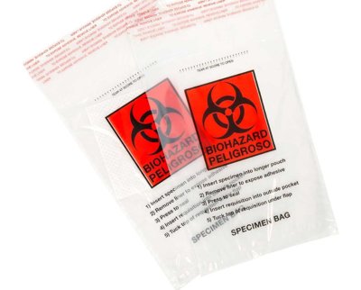 Glue Closure Specimen Bags