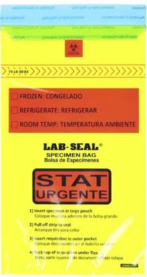 Elkay Plastics Lab-Seal® Tamper-Evident 3-Wall Specimen Bags