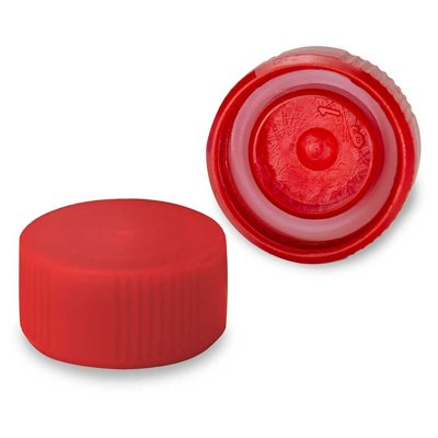 Globe Scientific Screw Caps with O-Ring for Microcentrifuge Tubes