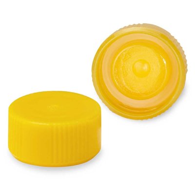 Globe Scientific Screw Caps with O-Ring for Microcentrifuge Tubes