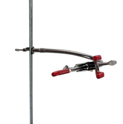 United Scientific 3-Prong Clamp with Flexible Extension Rod