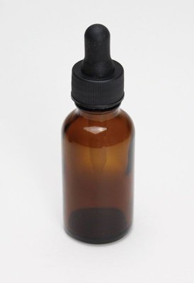Amber Boston Round Bottles With Dropper