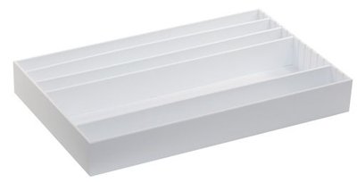 Large White PVC Adjustable Pipette Storage Box Drawer Organizers
