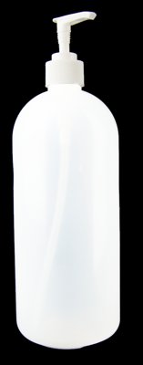 LDPE Bottle with Pump Dispenser, 32 oz