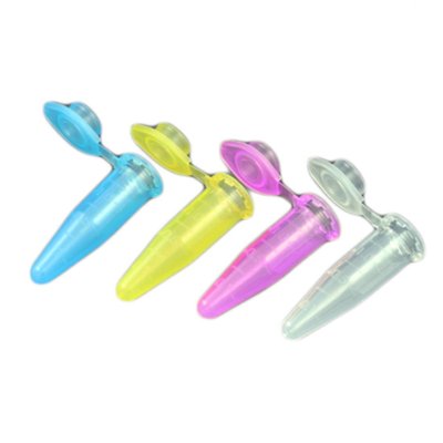 Globe Scientific Microcentrifuge Tubes with Attached Snap Caps