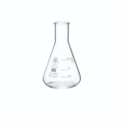 United Scientific Narrow Mouth Erlenmeyer Flasks, Borosilicate Glass, 10mL - 5000mL