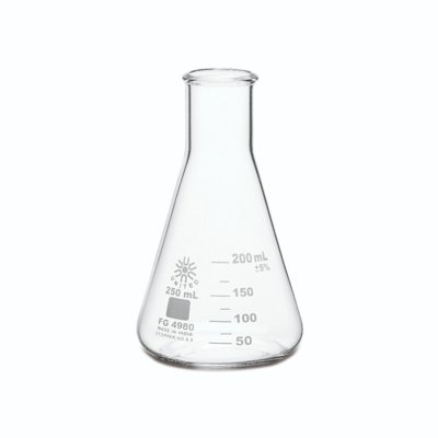 United Scientific Narrow Mouth Erlenmeyer Flasks, Borosilicate Glass, 10mL - 5000mL