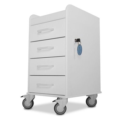 TrippNT Polyethylene, Compact, 4-Drawer Locking Cart