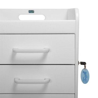 TrippNT Polyethylene, Compact, 4-Drawer Locking Cart